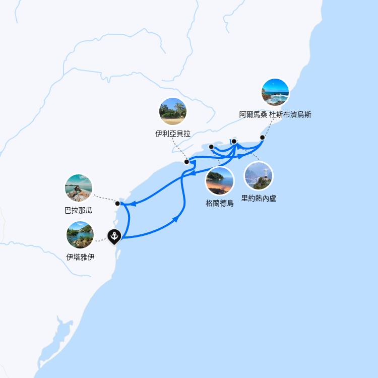 郵輪航線圖