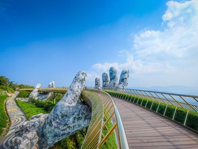 《ITF旅展》【虎航好愛峴5天】巴拿山黃金佛手 會安古鎮 魅力峴港秀 海鮮痛風餐 升等一晚五星飯店 (不含稅簽)