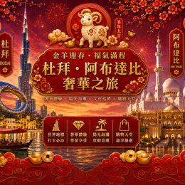 羊羊得意*金沙開春|阿聯酋賀歲杜拜阿布達比7日~阿提哈德塔登頂、六星亞特自助餐、全程五星酒店