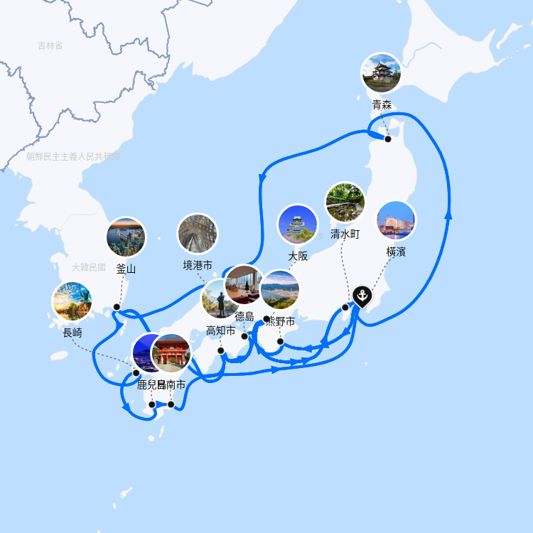 郵輪航線圖
