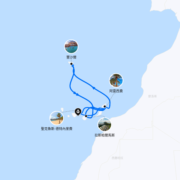 郵輪航線圖