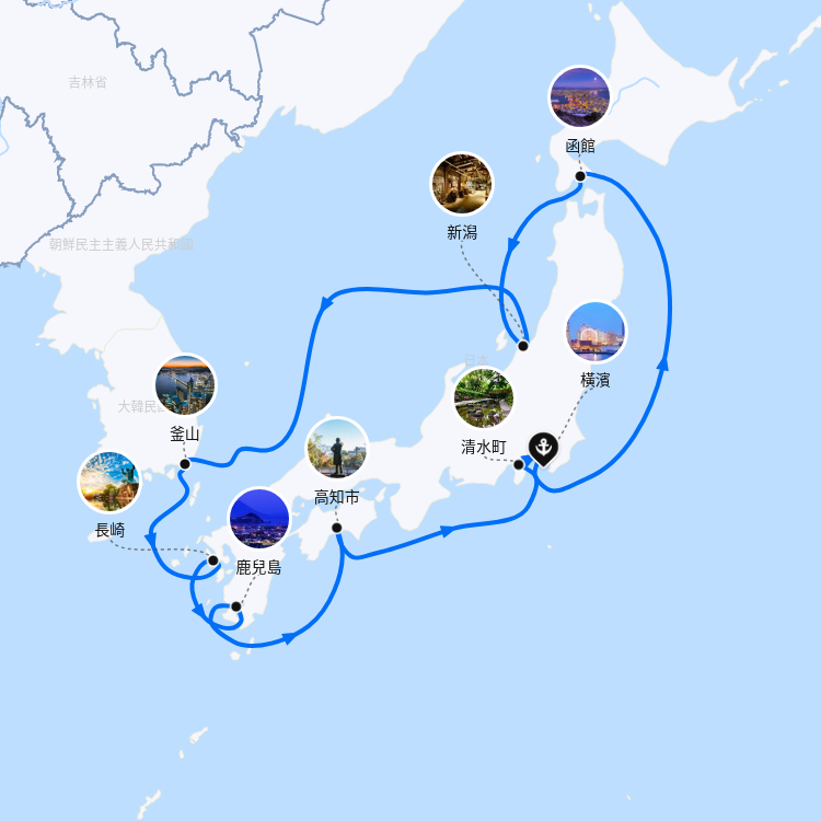郵輪航線圖