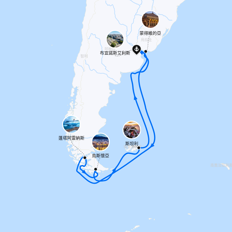 郵輪航線圖