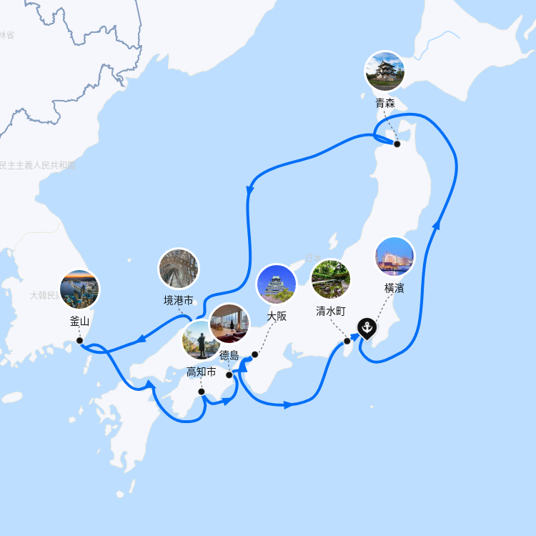 郵輪航線圖