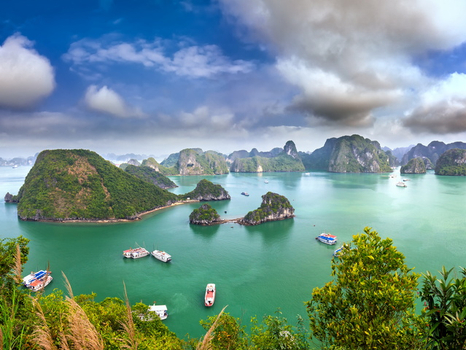 越式風情北越下龍灣5日章魚號.海上纜車+摩天輪.船遊長安湖.五星飯店下午茶