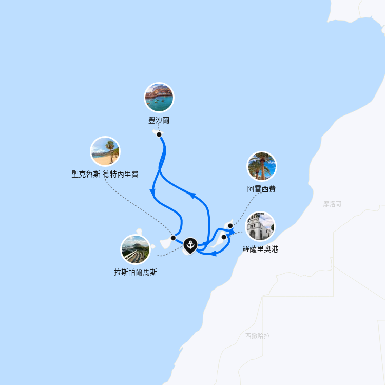 郵輪航線圖