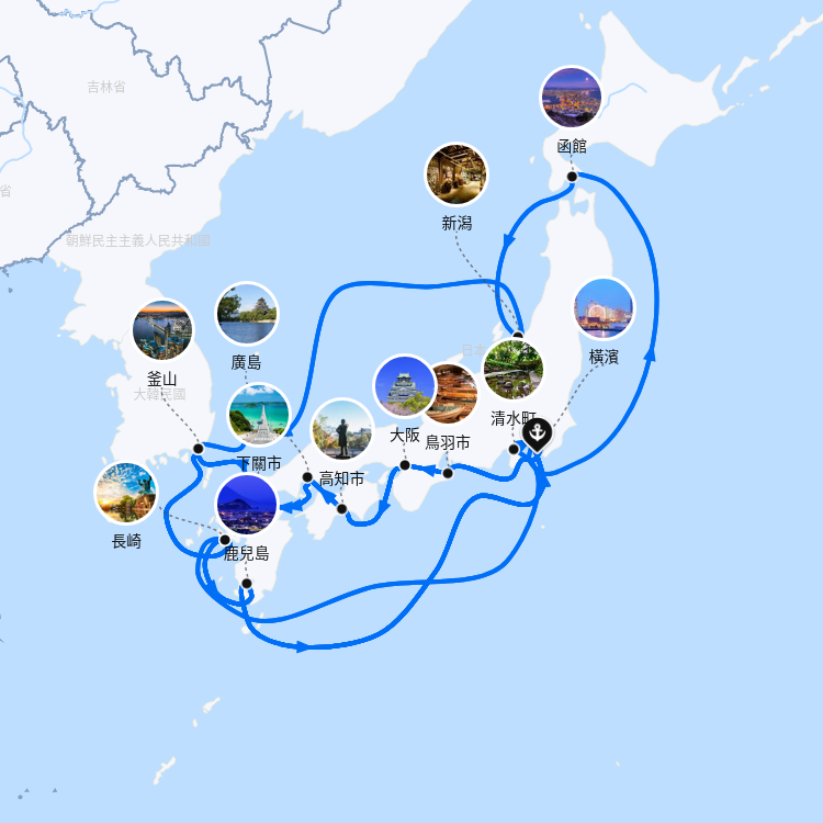 郵輪航線圖
