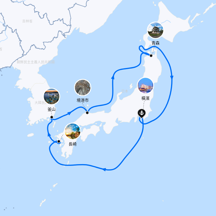 郵輪航線圖