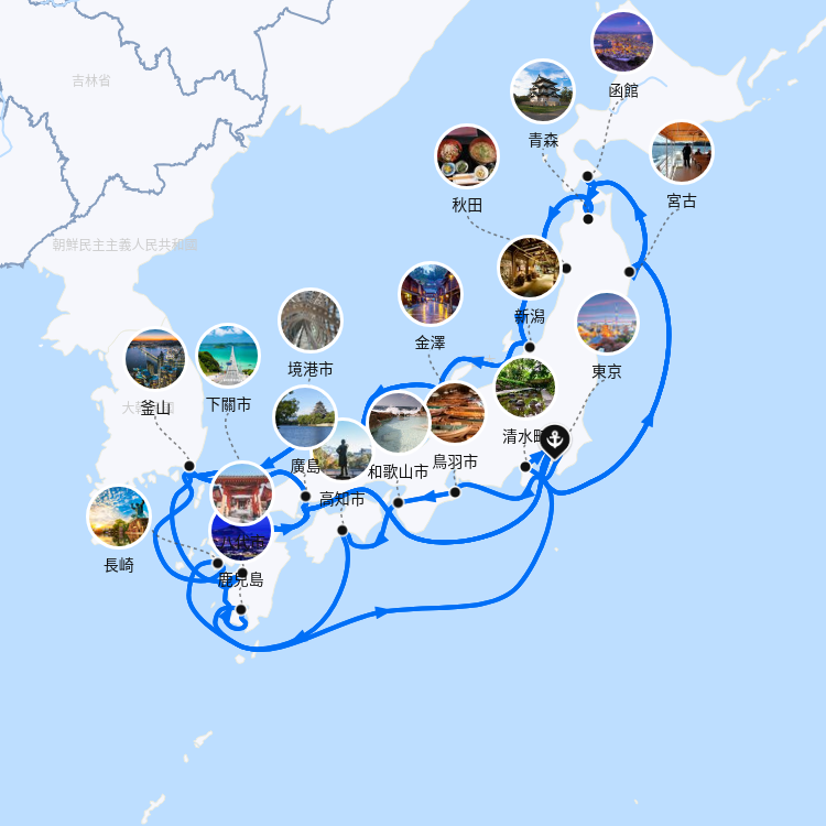 郵輪航線圖
